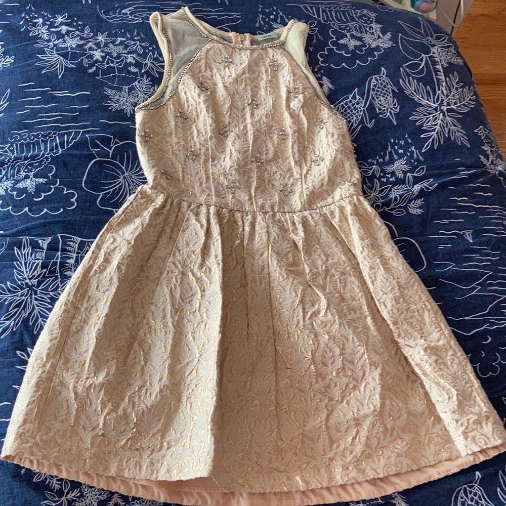 Gold Rhinestone Dress
